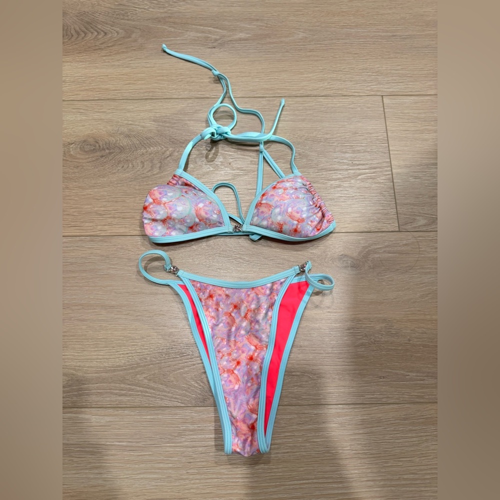 Strawberry milk mob Colorful Bikini Set